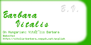 barbara vitalis business card